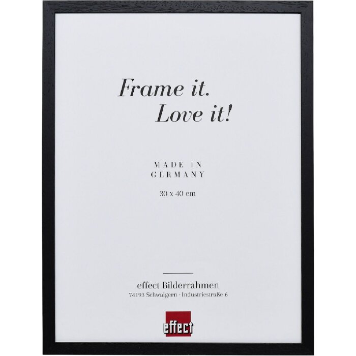 Cornice per foto in legno Effect Profilo 2330 Nero 10,5x14,8 cm Vetro antiriflesso