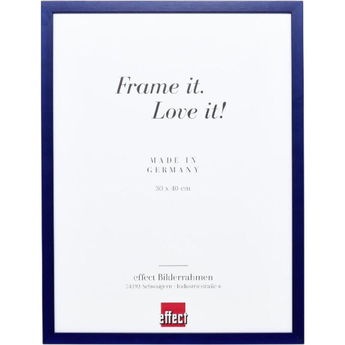 Cornice per foto in legno Effect Profilo Top S Blu 20x30 cm con vetro antiriflesso