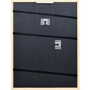 Cornice in legno Effetto Profilo Top S Naturale 50x65 cm con vetro antiriflesso