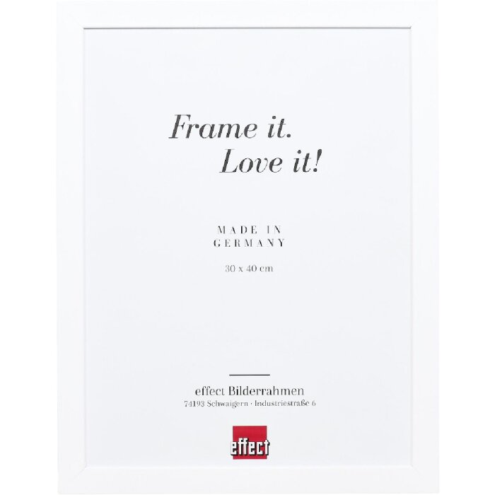 Cornice per foto in legno Effect Profil Top Pro bianca 24x30 cm con vetro antiriflesso