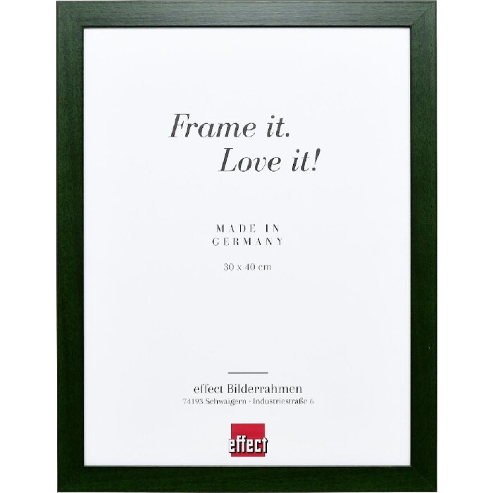 Cornice per foto in legno Effect Profil Top Pro tannengrün 29,7x42 cm con vetro antiriflesso