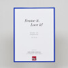 Cornice in alluminio effetto Quadro 20x28 cm blu vetro acrilico supporto MDF