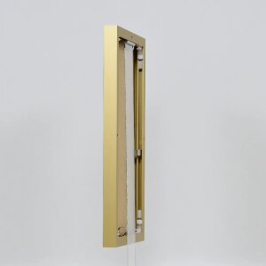 Cornice effetto alluminio Quadro 20x30 cm vetro acrilico oro