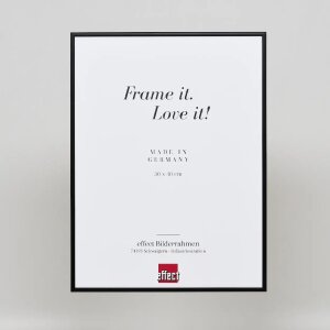 Cornice in alluminio effetto Quadro 21x29,7 cm vetro acrilico nero