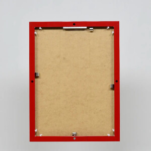 Cornice in alluminio effetto Quadro 25x35 cm vetro acrilico rosso