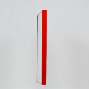 Cornice in alluminio effetto Quadro 25x35 cm vetro acrilico rosso