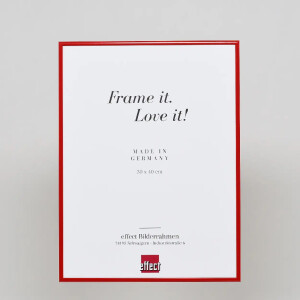 Cornice in alluminio effetto Quadro 25x35 cm vetro acrilico rosso