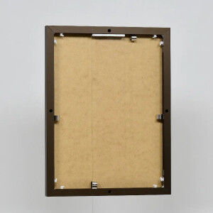 Cornice in alluminio effetto Quadro 25x35 cm bronzo vetro acrilico