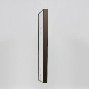 Cornice in alluminio effetto Quadro 25x35 cm bronzo vetro acrilico