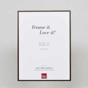 Cornice in alluminio effetto Quadro 25x35 cm bronzo vetro acrilico
