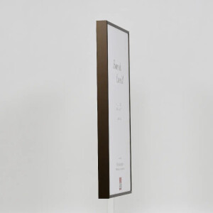 Cornice in alluminio effetto Quadro 25x35 cm bronzo vetro acrilico