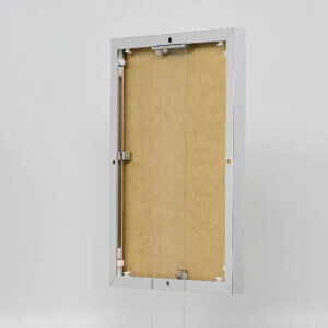 Cornice in alluminio effetto Quadro 25x35 cm argento vetro acrilico lucido