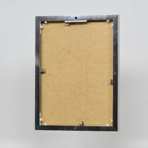 Cornice in alluminio effetto Quadro 25x35 cm argento vetro acrilico lucido
