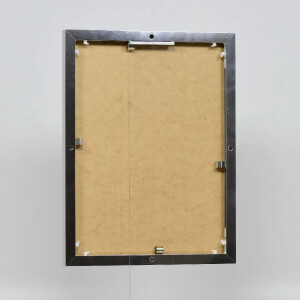 Cornice in alluminio effetto Quadro 25x35 cm argento vetro acrilico lucido