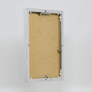 Cornice in alluminio effetto Quadro 25x35 cm argento vetro acrilico lucido