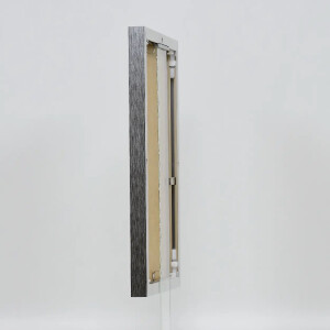Cornice in alluminio effetto Quadro 25x35 cm argento vetro acrilico lucido