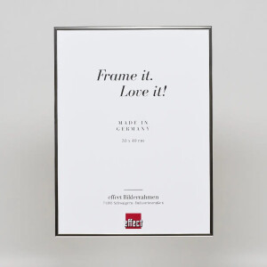 Cornice in alluminio effetto Quadro 25x35 cm argento vetro acrilico lucido