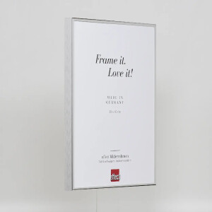Cornice in alluminio effetto Quadro 25x35 cm argento vetro acrilico lucido