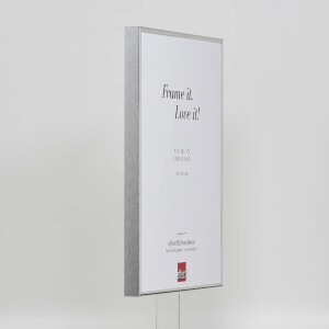 Cornice in alluminio effetto Quadro 25x35 cm argento vetro acrilico lucido