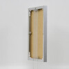 Cornice in alluminio effetto Quadro 25x35 cm argento vetro acrilico lucido