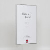 Cornice in alluminio effetto Quadro 25x35 cm argento vetro acrilico lucido