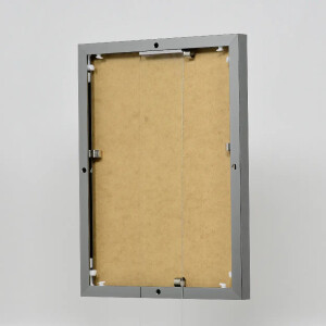 Cornice in alluminio effetto Quadro 25x35 cm argento antico vetro acrilico