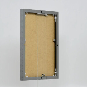 Cornice in alluminio effetto Quadro 25x35 cm argento antico vetro acrilico