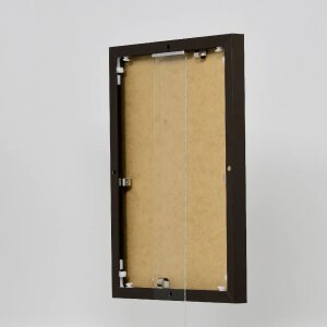 Cornice in alluminio effetto Quadro 25x70 cm bronzo vetro acrilico pannello posteriore MDF