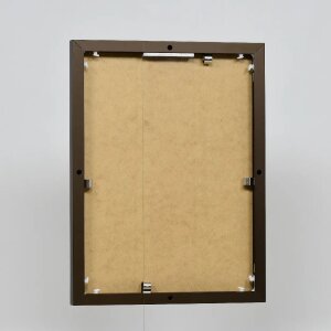 Cornice in alluminio effetto Quadro 25x70 cm bronzo vetro acrilico pannello posteriore MDF