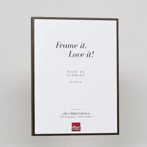 Cornice in alluminio effetto Quadro 25x70 cm bronzo vetro acrilico pannello posteriore MDF