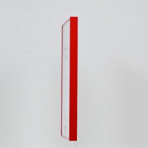 Cornice in alluminio effetto Quadro 40x40 cm vetro acrilico rosso