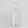 Cornice Quadro effetto alluminio 50x60 cm vetro acrilico argento