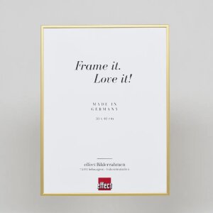 Cornice Quadro in alluminio effetto 50x65 cm oro con vetro acrilico