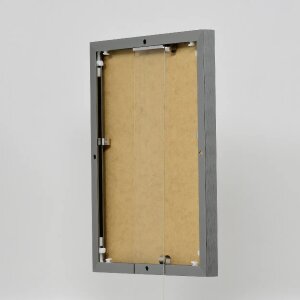 Cornice in alluminio effetto Quadro 50x65 cm argento antico vetro acrilico