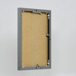 Cornice in alluminio effetto Quadro 50x65 cm argento antico vetro acrilico