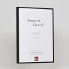 Cornice effetto alluminio Quadro 60x90 cm nero vetro acrilico lucido