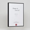 Cornice in alluminio effetto Quadro 14,8x21 cm vetro acrilico nero