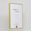 Cornice in alluminio effetto Quadro 61x91,5 cm vetro acrilico oro