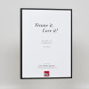 Cornice in alluminio effetto Quadro 61x91,5 cm vetro acrilico nero