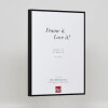 Cornice in alluminio effetto Quadro 61x91,5 cm vetro acrilico nero