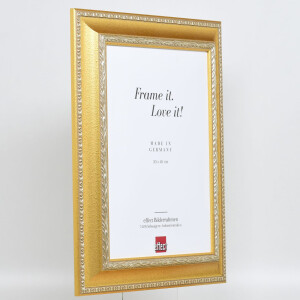 Cornice effetto barocco profilo 31 oro 29,7x42 cm vetro acrilico