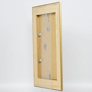 Cornice effetto barocco profilo 31 oro 45x80 cm vetro acrilico
