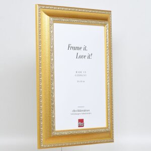 Cornice effetto barocco profilo 31 oro 45x80 cm vetro acrilico