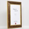 Cornice effetto barocco profilo 31 marrone 50x65 cm vetro acrilico