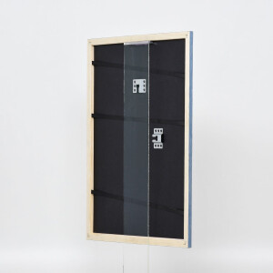 Telaio effetto legno profilo 32 grigio-blu 20x25 cm vetro acrilico