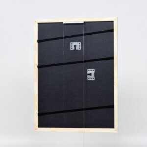 Telaio effetto legno profilo 32 blu 25x70 cm vetro acrilico
