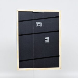 Telaio effetto legno profilo 32 blu 25x70 cm vetro acrilico