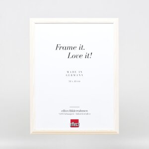 Telaio effetto legno profilo 32 bianco 28x35 cm vetro acrilico