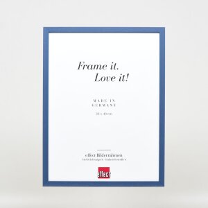 Telaio effetto legno profilo 35 blu 23x70 cm vetro acrilico