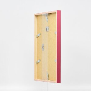 Telaio effetto legno profilo 35 rosso 23x70 cm vetro acrilico